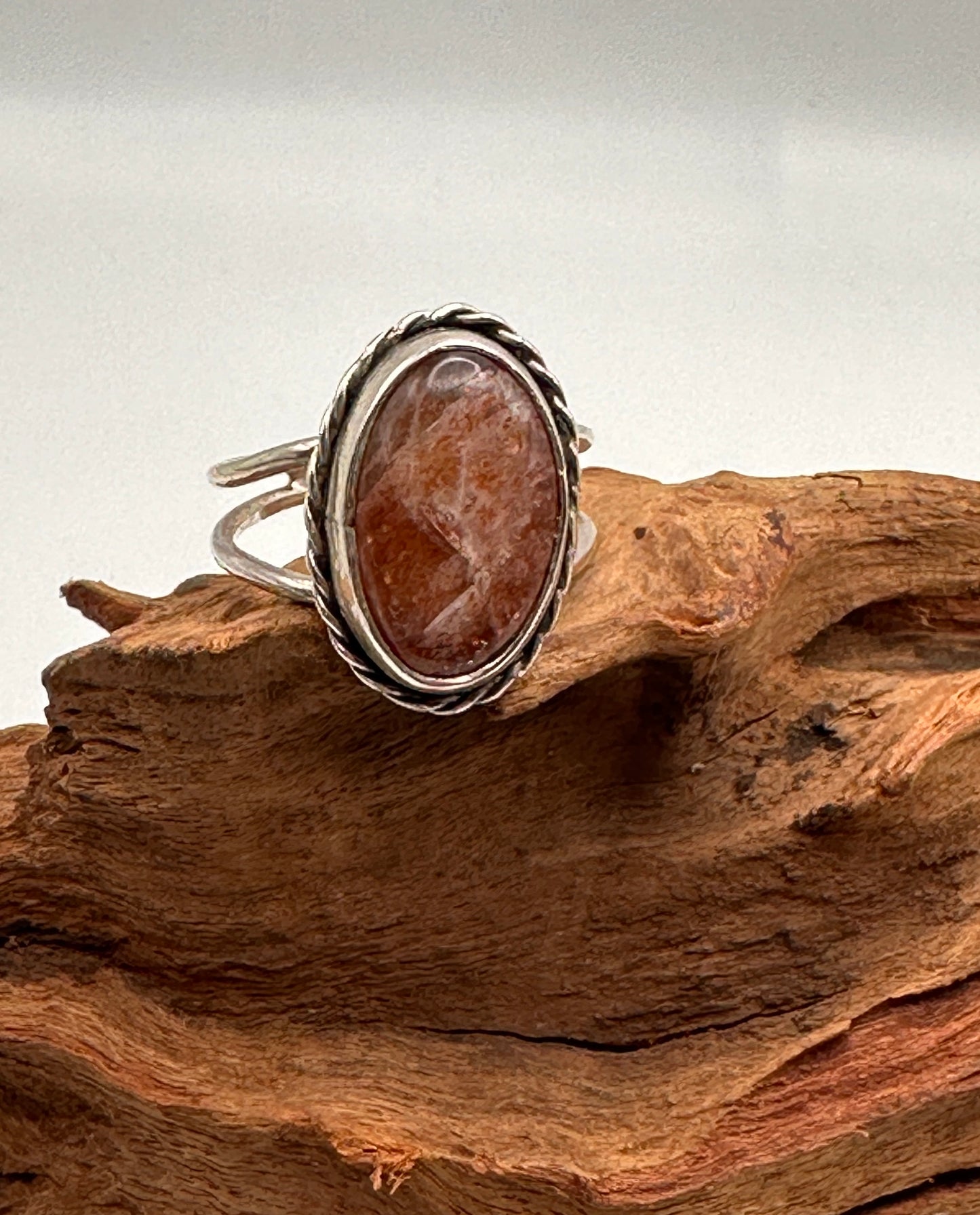 Oval Sunstone Ring