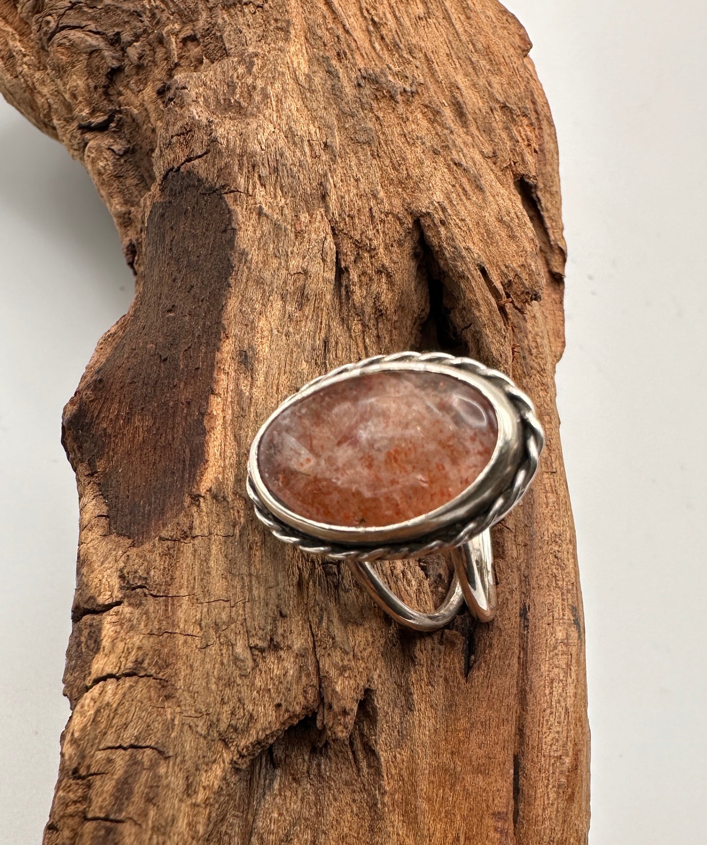 Oval Sunstone Ring